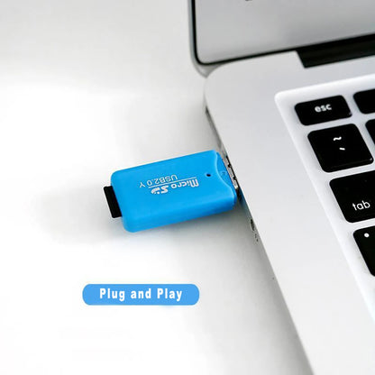 Random color Portable Mini USB 2.0 TF micro SD memory card reader high speed TF adapter for PC laptop computer vehicle speaker