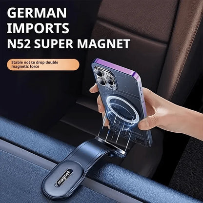 Magnetic Car Phone Holder GPS Holder Auto Dashboard Mount for Phone Thickened Aluminum Alloy an Be Bent At Any Angle Accessories