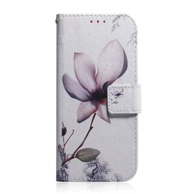 For Xiaomi Redmi 13 Case Solid Color Leather Flip Phone Case for Xaomi Redmi 13 Cover Redmi13 13C 5G Wallet Card Slots Etui