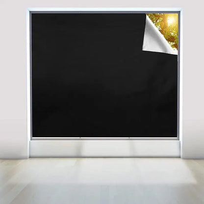 Universal Blackout Curtain Removable Portable Travel Blocking Darkest Window Film Cloth Temporary DIY No Drill Curtains