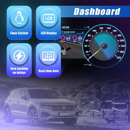 12.3'' LCD Digital Instrument Cluster for Volkswagen Maiden B6 B7 CC 2007 8 9 10 11 Years Ntg4.5 Car Radio Dashboard Cockpit