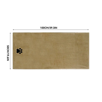 3 Size Options Microfiber Pet Bath Towel Embroidered Super Soft Absorbent Cat for Dogs Grooming Supplies