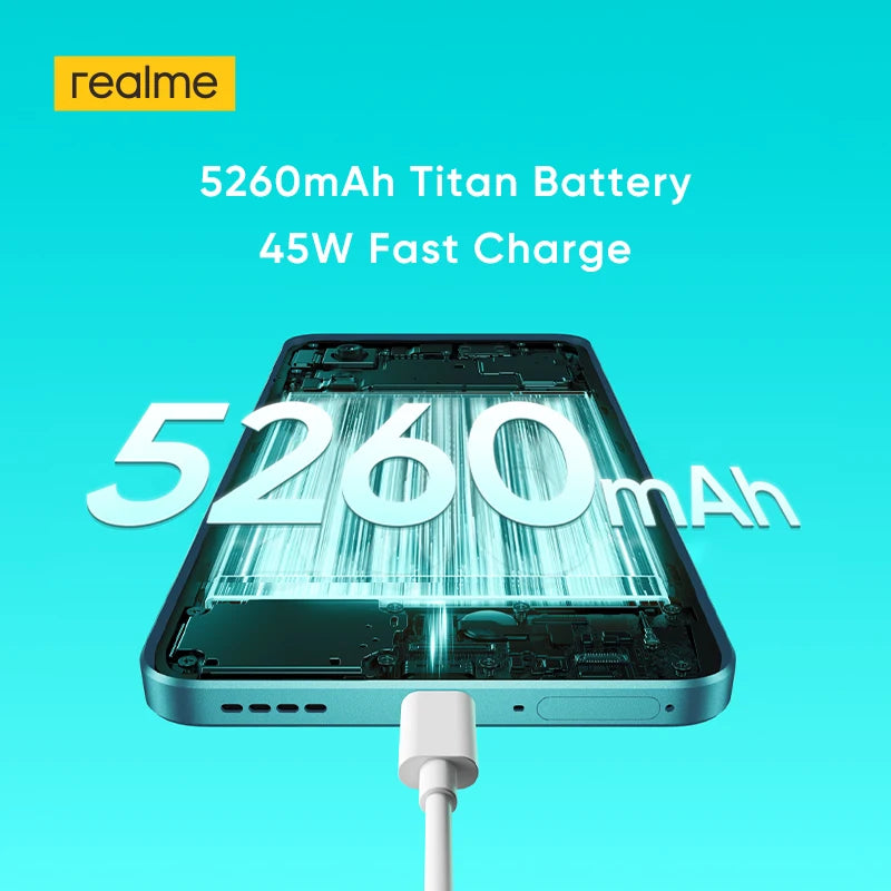[Clearance] realme P3 5G Smartphone 5260mAh Battery NFC Snapdragon 6 Gen 4 Chipset 6.67" 120Hz AMOLED Display Global Version