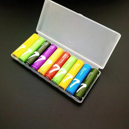 10 x AAA Battery Case Plastic Storage Box Portable NO.7 Battery Holder Box Protective Case