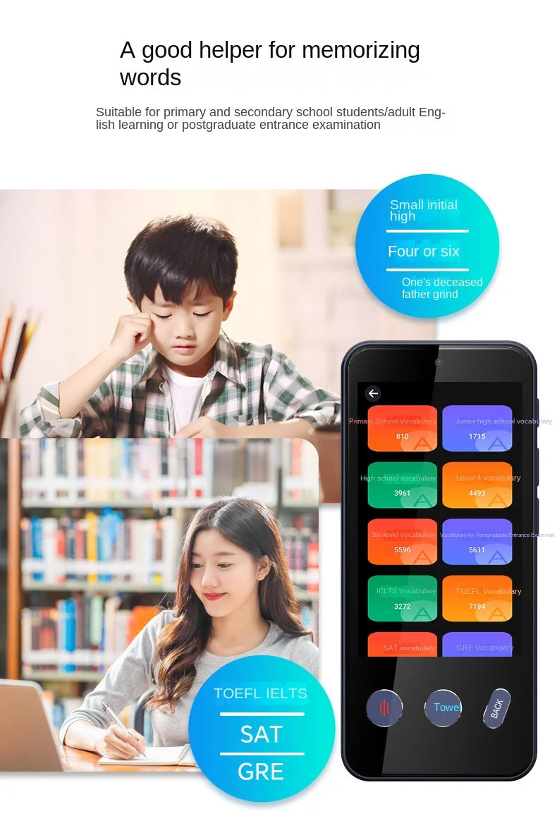 Smart Translator Z9 Global Languages Voice Intelligent Online Translation Machine Speech Translate Device Support 4G SIM Card