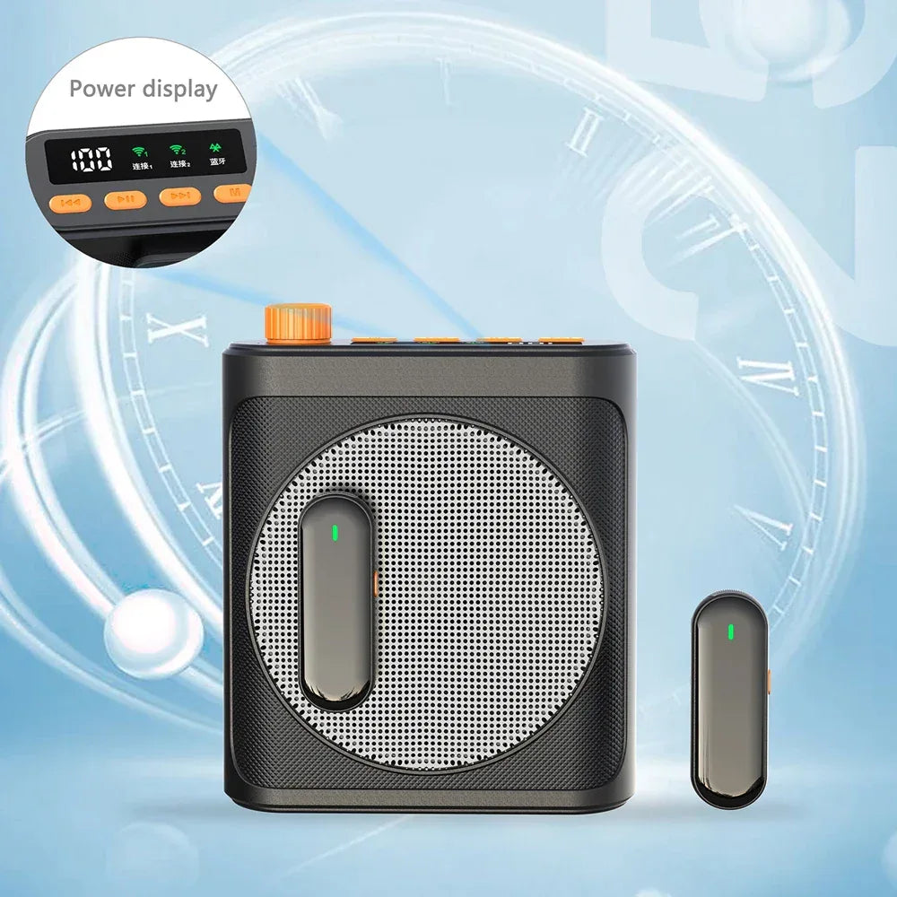 Mini Wireless Megaphone Speaker With Lavalier microphone Portable Voice Amplifier for Teachers, Elderly, Tour Guides, Coaches,