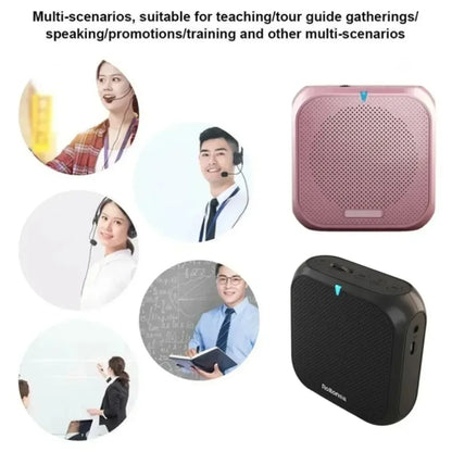 Rolton K400 Portable Voice Amplifier Megaphone Booster 4 Colors Portable Wired Mini Audio Speaker FM Radio MP3 Teacher Training