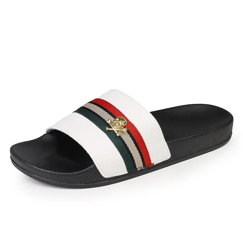 Fashion Brand Slippers for Men Ultra Soft Slides Non-slip Wear-resistant Sandals Men Casual Summer Indoor Outdoor Slippers