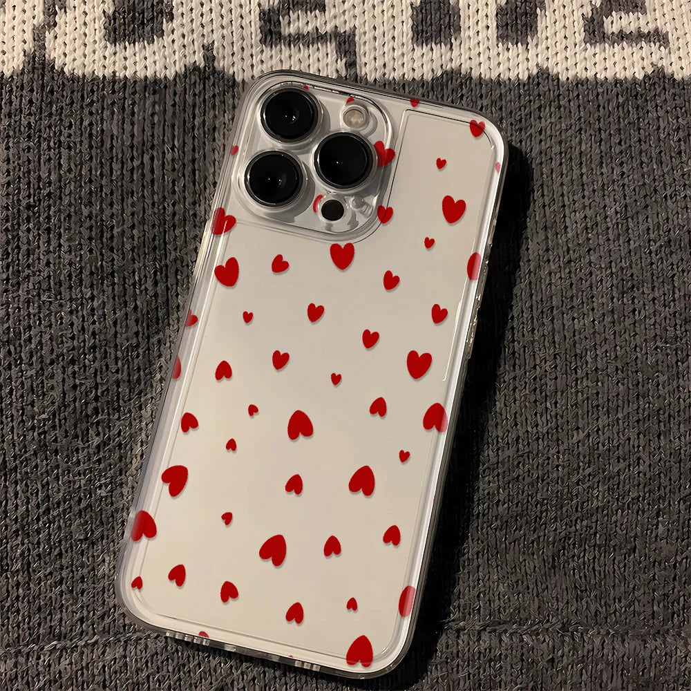 Luminous Love Case For iPhone 16 16E 15 11 12 13 14 Pro Max  For iPhone XR XS Max 8 Plus Back Cover