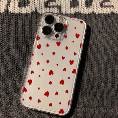 Luminous Love Case For iPhone 16 16E 15 11 12 13 14 Pro Max  For iPhone XR XS Max 8 Plus Back Cover