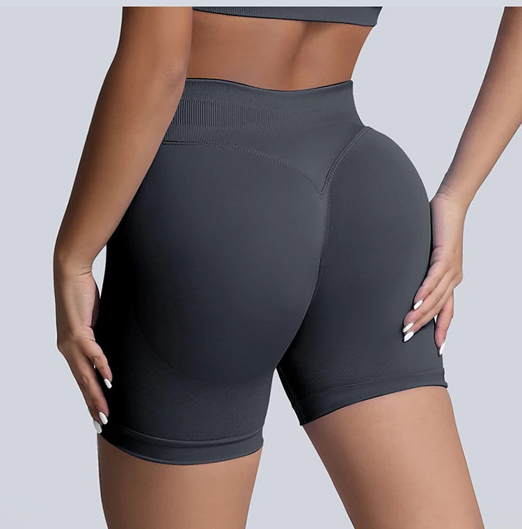 Impact Shorts Women High Waist Hip Lifting Yoga Short Fitness Seamless Elastic Workout Wear Woman Yoga Shorts Gym Female