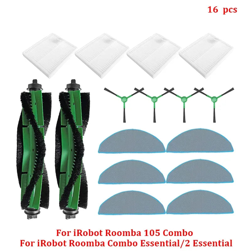 Accessories For iRobot Roomba Combo Essential / 2 Essential, Roomba Vac 2 Essential / 105 Robot Vacuum Cleaner Mop Cloths Part