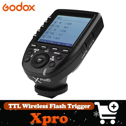Godox XPro TTL 2.4G Wireless Flash Trigger 1/8000s Mini on Camera Flash Light compatible with Canon Sony Nikon Fuji Olympus