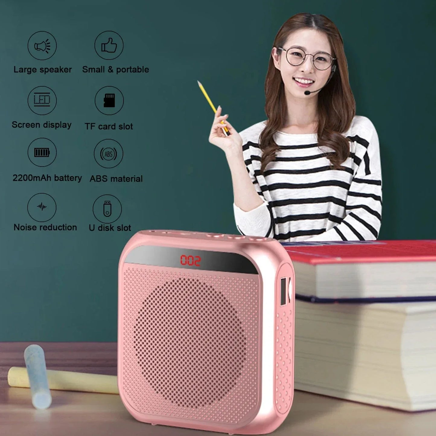 Bullhorn Megaphone Shop Voice Sound Audio Amplifier For Portable Speaker With Microphone Megafon Loudspeaker Teacher Amplified