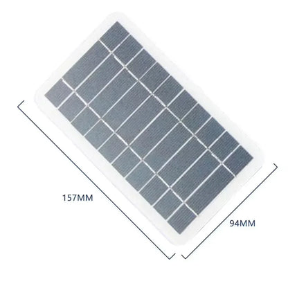 Portable Solar Panel With USB for Outdoor Hiking Camping Mobile Phone Battery Charging Bank Charging Panel