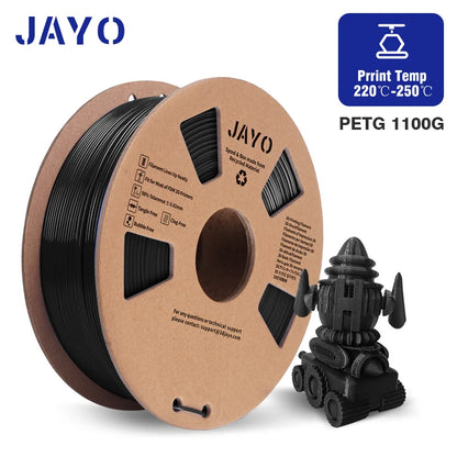 JAYO PETG/PLA+/SILKPLA/PLAMeta/PLAMatte/ABS/ PLA Filament 1.75mm 1.1/0.65KG 3D Printer Filament For FDM 100% No Bubble Mix Color