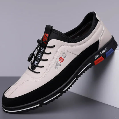 Extra Large Men's Shoes Casual Soft Bottom Leather Spring Autumn New Style 46 47 48 Trendy Shoes Comfortable Rubber Sole