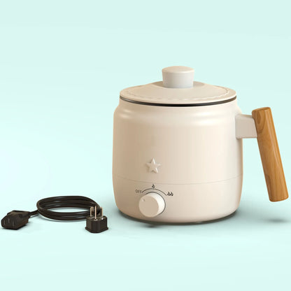 1.2L Electric Cooker Student Dormitory Low Power Noodle Cooker Multifunction Pot Portable Travel Mini Electric Hot Pot 200W