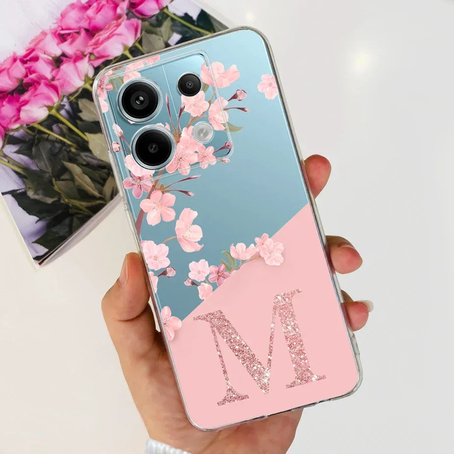 For Xiaomi Poco X6 Pro Case New Letters Cover Clear Silicone Phone Case For Xiaomi Poco X6 PocoX6 Pro 5G Soft Cover Fundas Coque