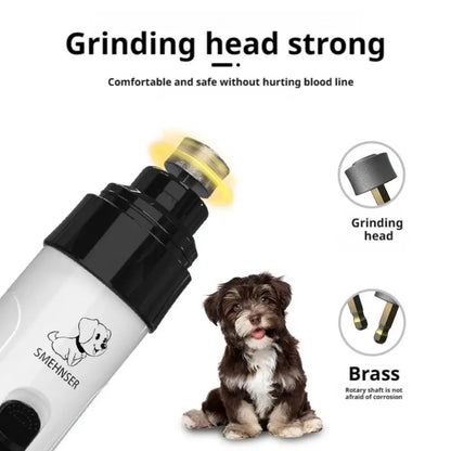 Dog Nail Grinders Painless USB Charging Rechargeable Pet Nail Clippers Quiet Electric Dog Cat Paws Nail Grooming Trimmer Tools