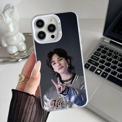 Epc Rapper Dancer H-HyunJin Phone Case IMD Phone Case For IPhone 16 15 14 13 12 11 Pro Max Plus Color Silver Cover