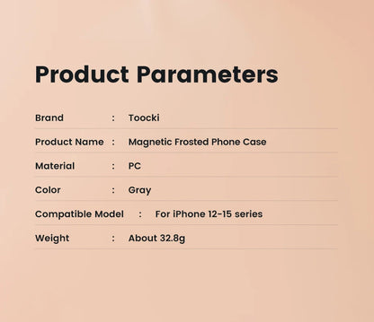 Toocki Magnetic Phone Case For iPhone 15 14 Pro Plus Wireless Charging Cover For iPhone 13 12 Pro Max Shockproof Protective Case