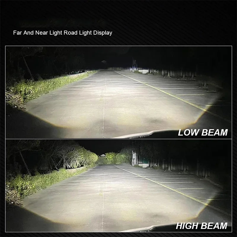 2PCS 3 Inch Bi LED Projector Lenses For Headlight Hella 120W 60000LM Auto Lamp Car Lights Retrofit Kits Hyperboloid Lens