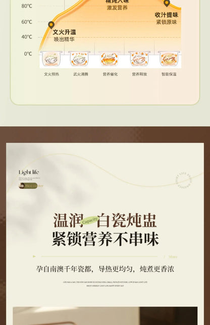 Ceramic Electric Stew Pot Porridge Cooker Porridge Stew Pot Electric Casserole Household Automatic Stew Pot Самогонный Аппарат