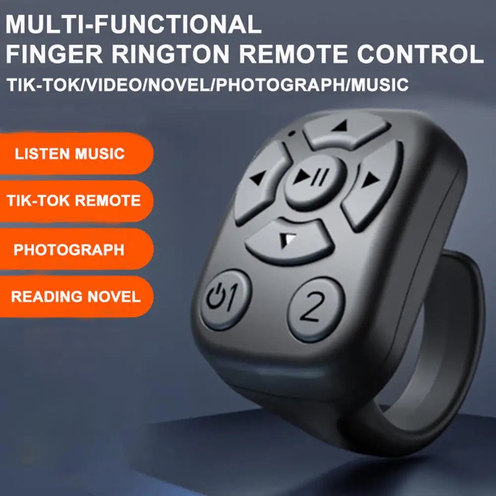 Blue-tooth Remote Control Scrolling E-book Page Turner For Tik-tok Video Remote Control Selfie Stick Camera Controller