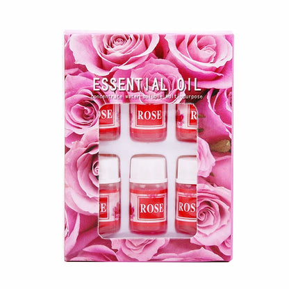6pcs/set Essential Oils Gift Box Aroma Diffuser Air Humidifier Water-soluble Air Freshener Scents Fragrance Car Perfume Refill