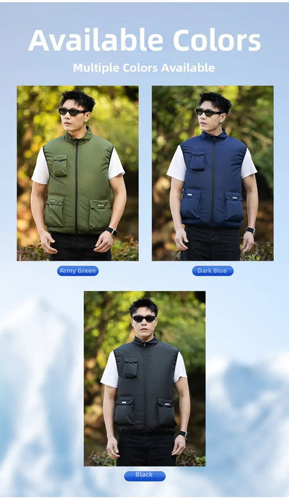 2026 New Cooling Vest Air Conditioner Clothes 3 Gears Wearable Cooling Fan Vest Breathable Sleeveless Workwear For Summer Outdoo