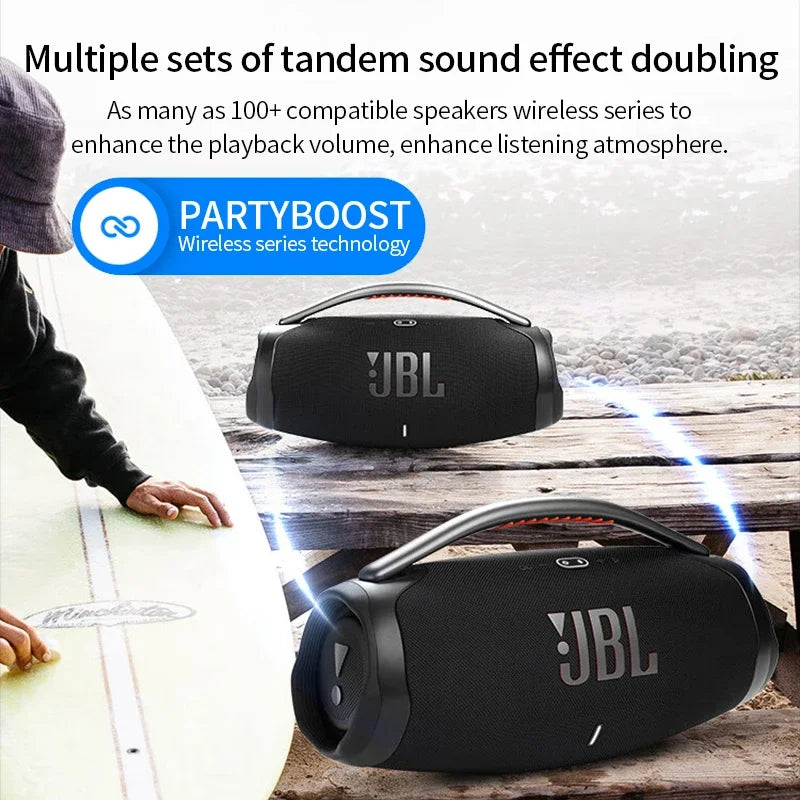 JBL Boombox3 Portable Bluetooth Speaker Subwoofer Outdoor Speaker IP67 Dust Waterproof Hifi Sound High Quality Desktop Audio