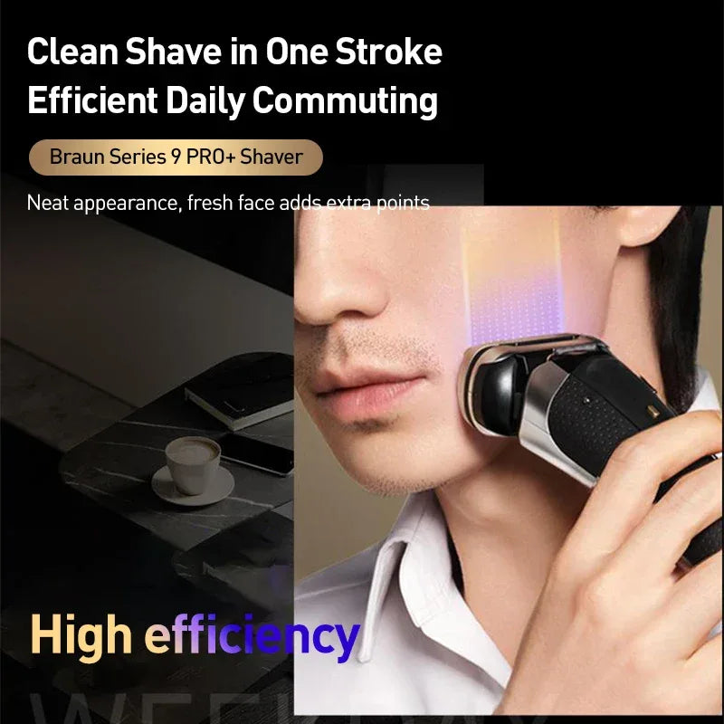 Braun Electric Shaver S9 Reciprocating Razor Rechargeable Men's Shaving Machine Wet Dry Double Use Floating Head Hair Cutting Ma