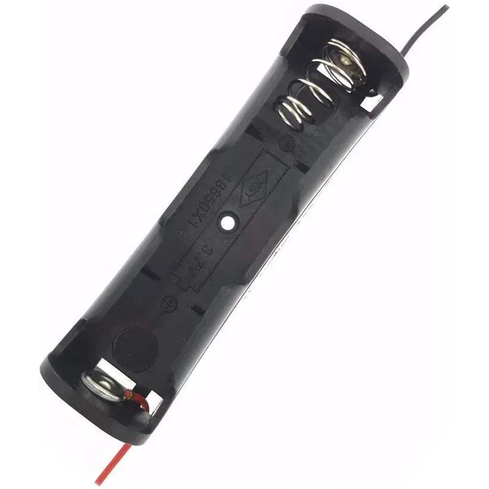 10pcs 18650 Battery Cases Holder 3.6V-4.2V Power Bank Plastic Storage Box Case With Lead Wire 1X 18650 Battery Container Holder
