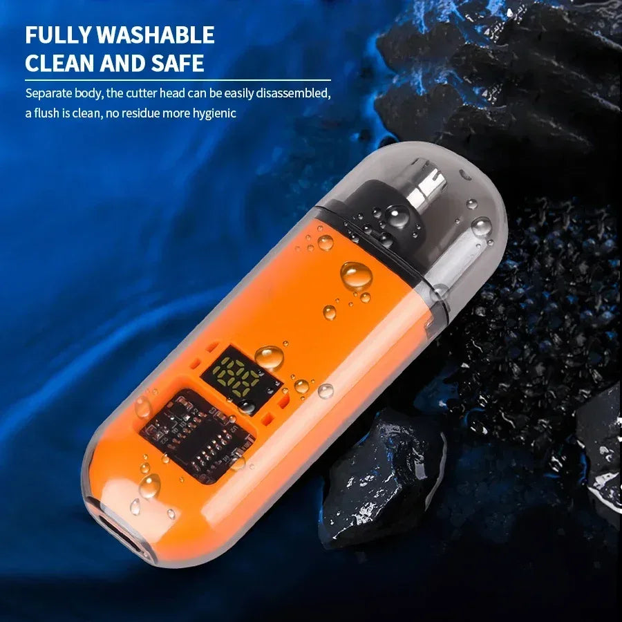 Portable Nose Hair Trimmer Mini Trimmer for Nose Mini Nose and Ear Hair Trimmer Nose Trimmer Rechargeable Trimmer 2-in-1Unisex