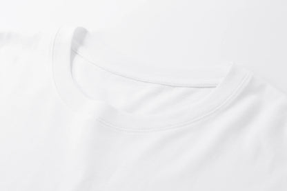 Men's 100% Cotton Summer Loose PARIS Creative Letter Print Casual Slim Fit Round Neck Short Sleeved T-shirt Top