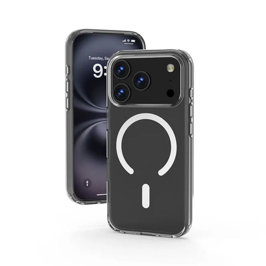 For Magsafe Magnetic Clear Shockproof Case For iPhone 17 Air 17Pro 17 Pro Max Wireless Charging Shockproof Hard PC Back Cover