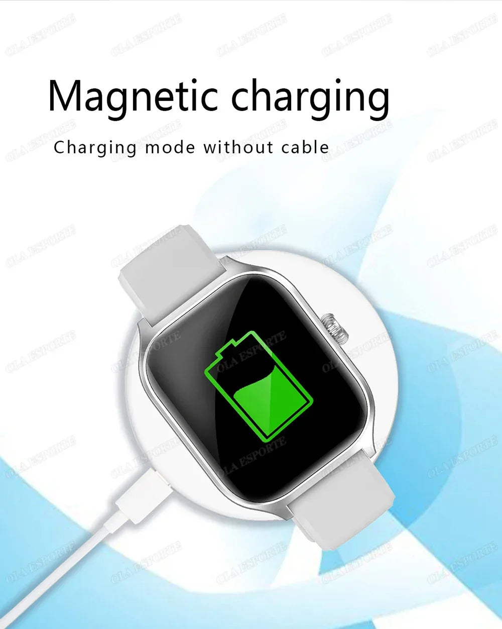 2.01'' Sports SmartWatch Fitness Clock Health Monitor Waterproof Smartwatch Wireless Call Watches For Men Women IOS Andriod 2025