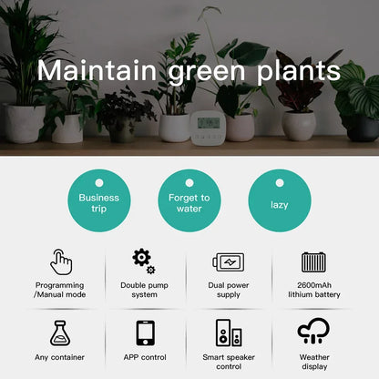 WiFi Tuya Smart Watering Machine Automatic Micro-drip Irrigation System Plants Controller System Irrigation Tool Alexa Google