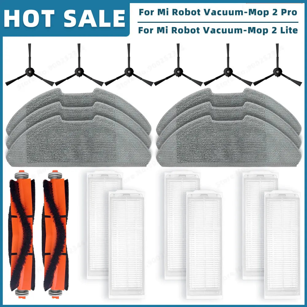 Compatible For Xiaomi Mi Robot Vacuum-Mop 2 Pro / Mop 2 Lite / MJSTL / MJST1S Spare Parts Accessories Main Side Brush Filter Mop