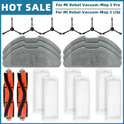 Compatible For Xiaomi Mi Robot Vacuum-Mop 2 Pro / Mop 2 Lite / MJSTL / MJST1S Spare Parts Accessories Main Side Brush Filter Mop