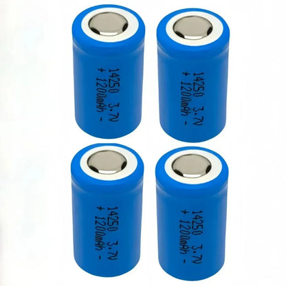 8pcs/lot 14250 rechargeable lithium battery LS14250 ER14250H 1/2-R6 1/2 AA 1200mah rechargeable 3.7V lithium battery