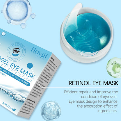 Retinol Eye Mask Patches Firming Eye Bags Anti Dark Circles Soothing Fine Lines Anti-Aging Under Eye Hydrating Eye Care 60PCS