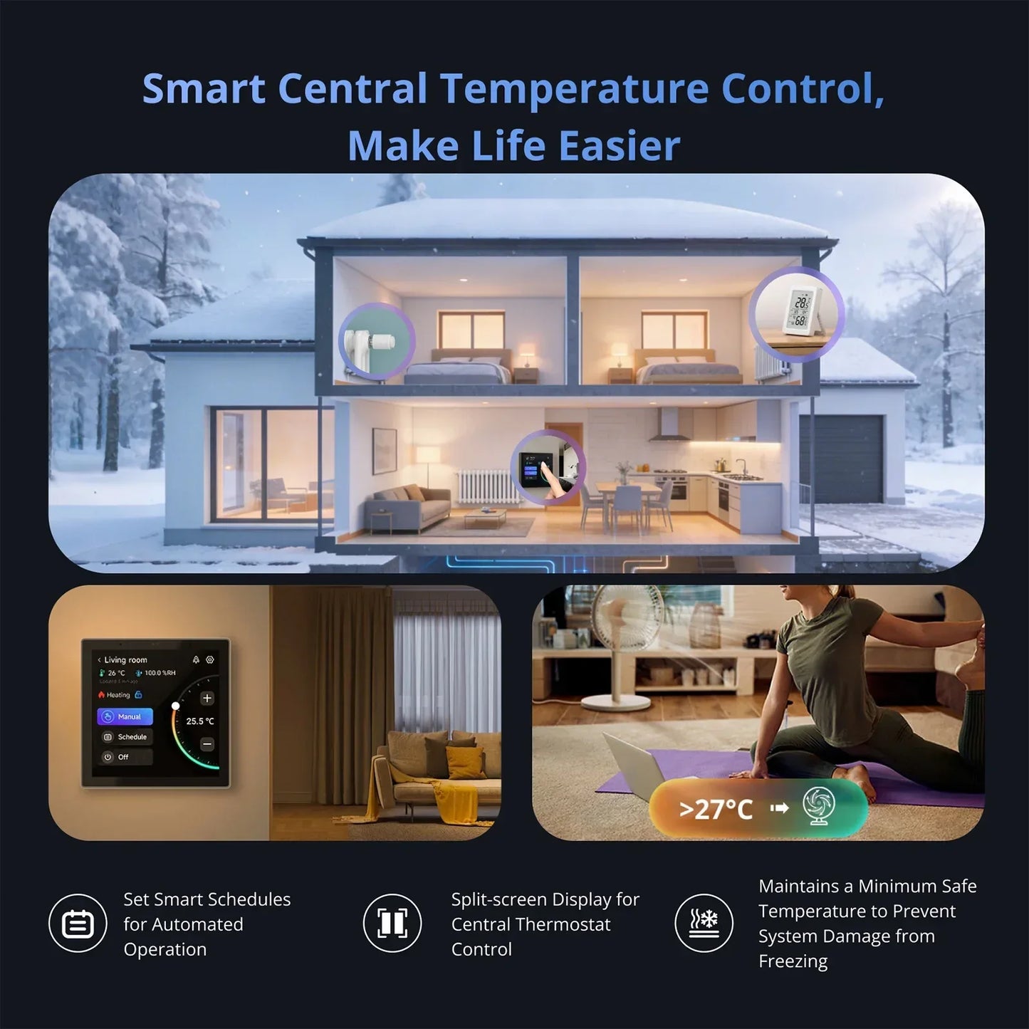 SONOFF NSPanel Pro Smart Home Control Panel Smart Thermostst Power Consumption DIY Switch Module Supports All Sonoff Devices