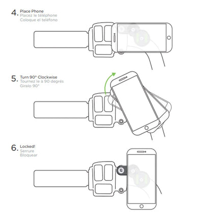 Phone Holder Stem Triple Tree Fork Mount Clamp Mobile Phone Stand Motorcycle Mirror Navigation Phone Support Handlebar Bracket