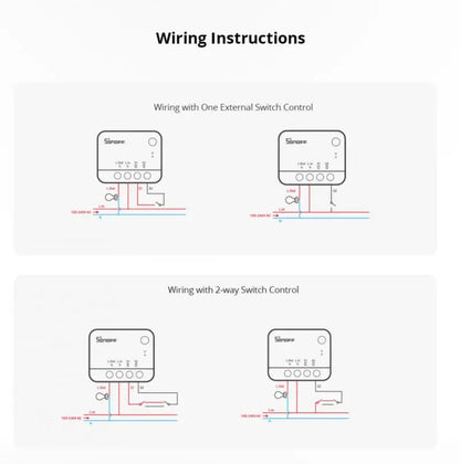 SONOFF ZBMINI-L2 Zigbee DIY Mini Smart Switch Module No Neutral Wire Required Switch Work With Alexa Google Alice Smartthing