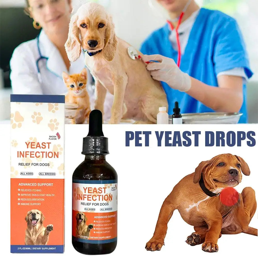 60ML 3Kinds Dog Pet Drops Gentle Care Supplement To Maintain Healthy Coat and Skin for Dogs Herbal Drops PET CARE