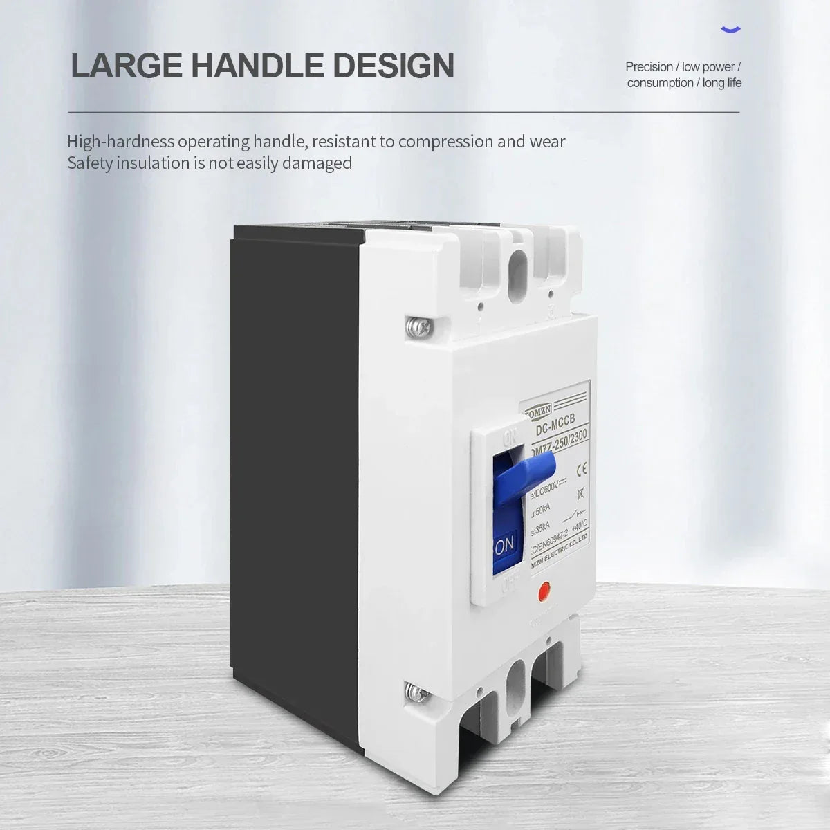 TOMZN 2P DC MCCB 600V Solar Molded Case Circuit Breaker Overload Protection Switch Protector for Solar Photovoltaic PV