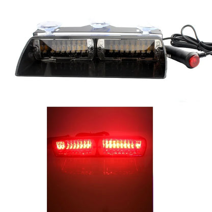 16W Car Windshield LED Strobe Light 12V Waterproof Police Lights Warning Light Flash Dash Emergency Signal Lamps