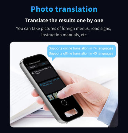 Scan Translation Machine Support 148 Language Translator Device AI Translator With ChatGPT Translator offlin Translation Tourism